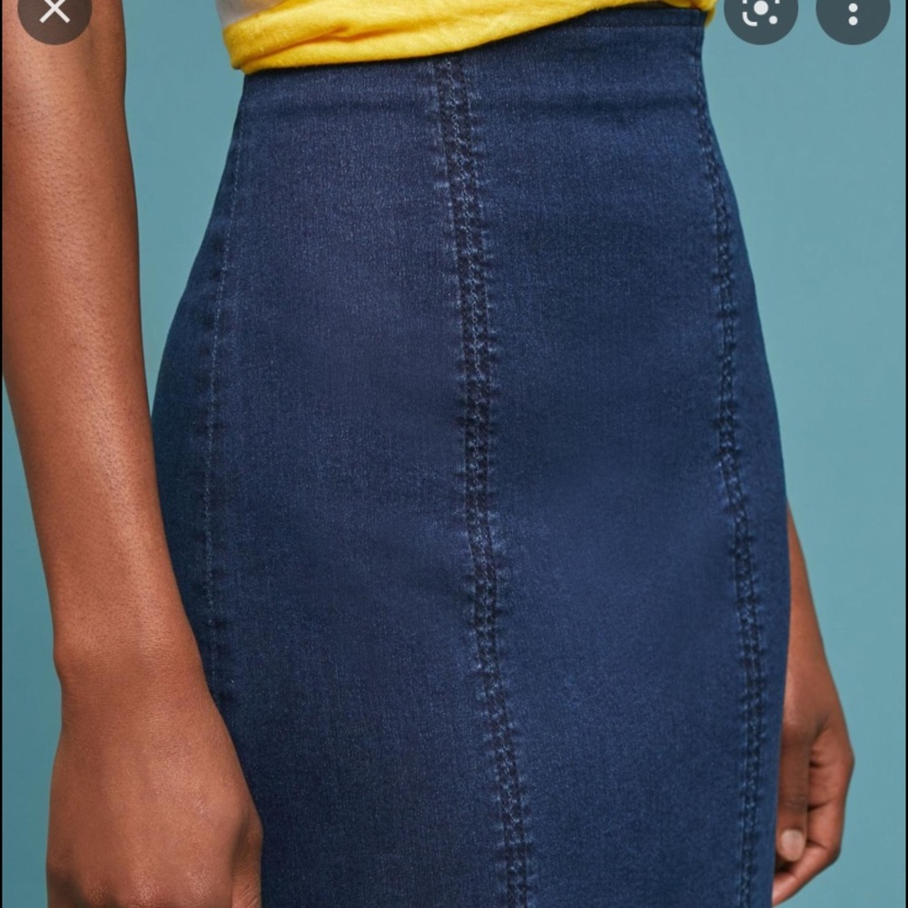 Dark denim mini skirt